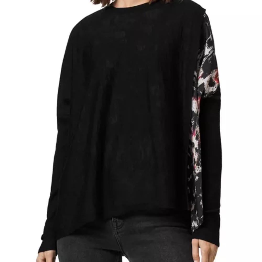 ALLSAINTS Koko Wing Overlay Sweater Size Small